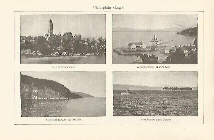 LAMINA ESPASA 29921: Lago Champlain Estados Unidos