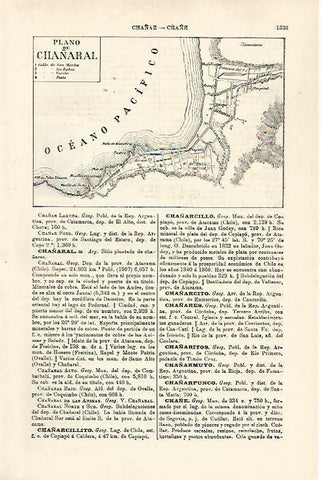 LAMINA ESPASA 29926: Plano de Chañaral Chile