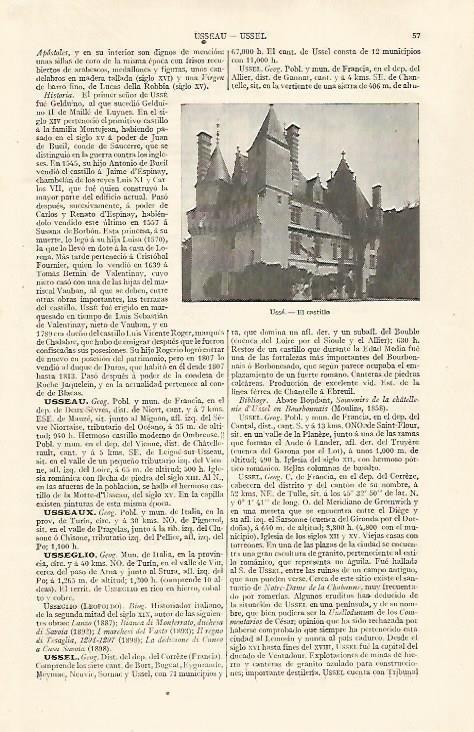 LAMINA ESPASA 29940: Castillo de Usse Francia
