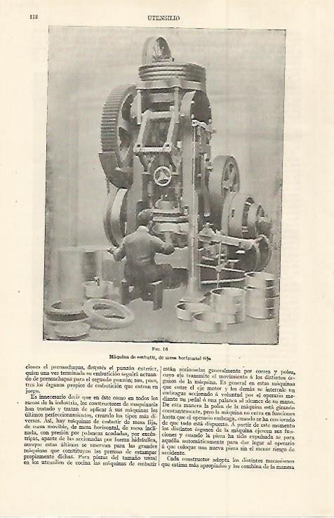 LAMINA ESPASA 29944: Maquina de embutir