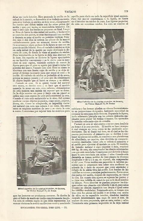 LAMINA ESPASA 29968: Estatua ecuestre de Victor Manuel II
