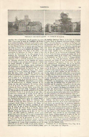 LAMINA ESPASA 29983: Iglesia de Valbuena Valladolid