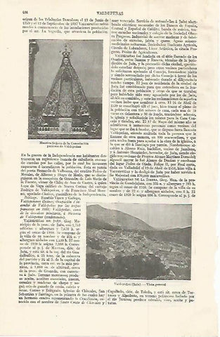 LAMINA ESPASA 29988: Nuestra Señora de la Consolacion de Valdepeñas Ciudad Real