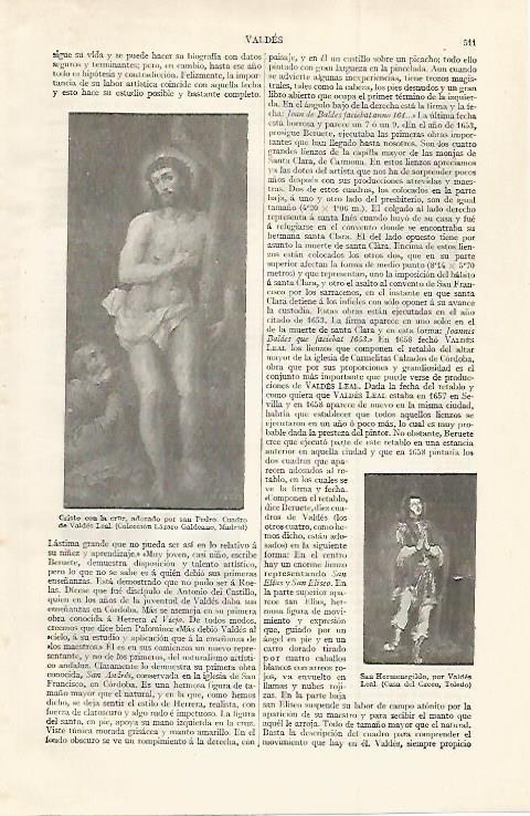 LAMINA ESPASA 29996: Cristo con la cruz y San Hermenegildo por Valdes Leal