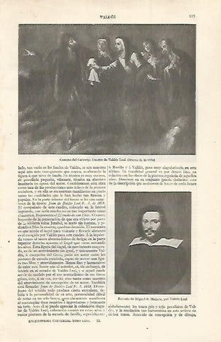 LAMINA ESPASA 29997: Camino del Calvario por Valdes Leal