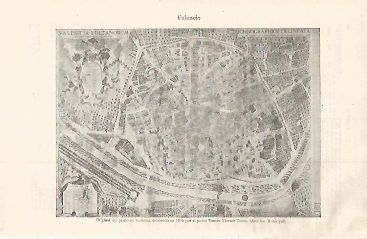 LAMINA ESPASA 30012: Plano de Valencia del 1704