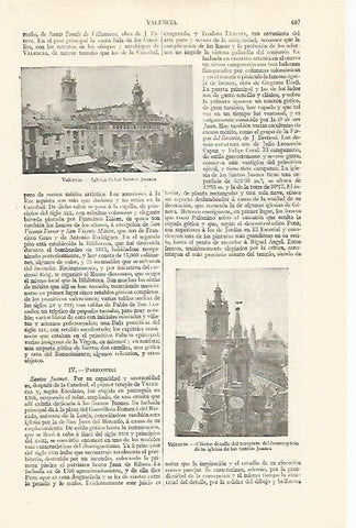 LAMINA ESPASA 30022: Iglesia de los Santos Juanes en Valencia