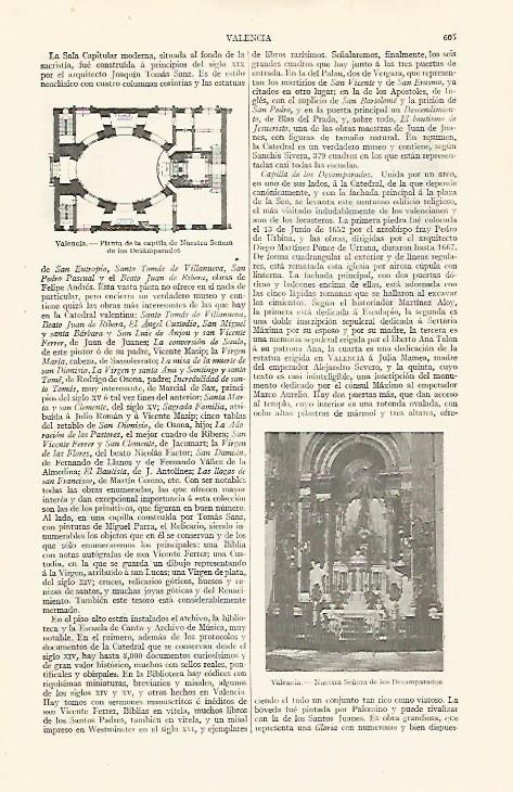 LAMINA ESPASA 30023: Nuestra Señora de los Desamparados en Valencia
