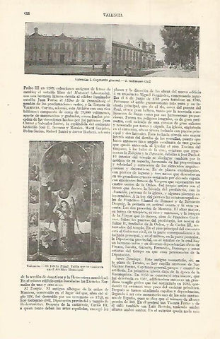 LAMINA ESPASA 30027: Capitania General y Gobierno Civil de Valencia