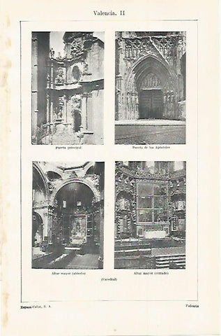 LAMINA ESPASA 30031: Catedral  de Valencia