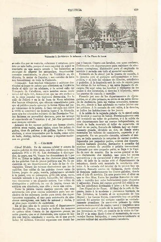 LAMINA ESPASA 30033: Fabrica de Tabacos y plaza de toros de Valencia