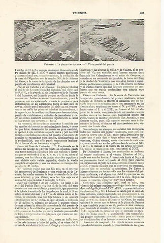 LAMINA ESPASA 30035: Playa de Las Arenas y puerto de Valencia