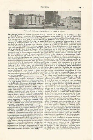 LAMINA ESPASA 30042: Casino y Palacio de Justicia de Valencia de Alcantara Caceres