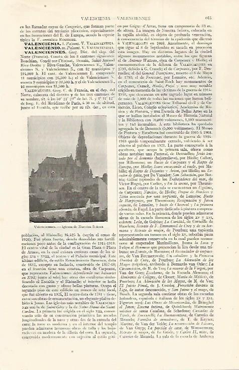 LAMINA ESPASA 30046: Iglesia de Valenciennes Francia