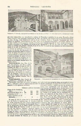 LAMINA ESPASA 30058: Monasterio de San Jeronimo el Real en Valparaiso Zamora