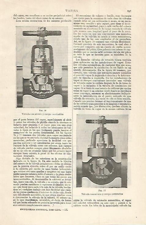LAMINA ESPASA 30074: Valvula con asiento