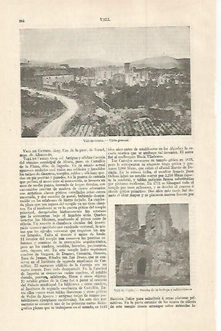 LAMINA ESPASA 30077: Vista de Vall de Cristo Castellon