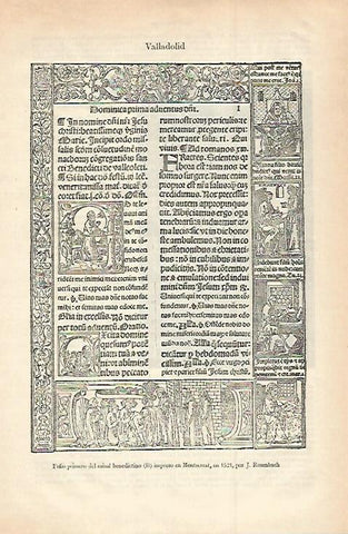 LAMINA ESPASA 30086: Folio primero del misal benedictino de J. Rosenbach