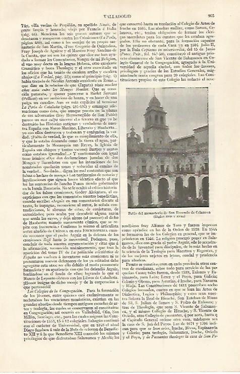 LAMINA ESPASA 30093: Monasterio de San Rosendo de Celanova Valladolid