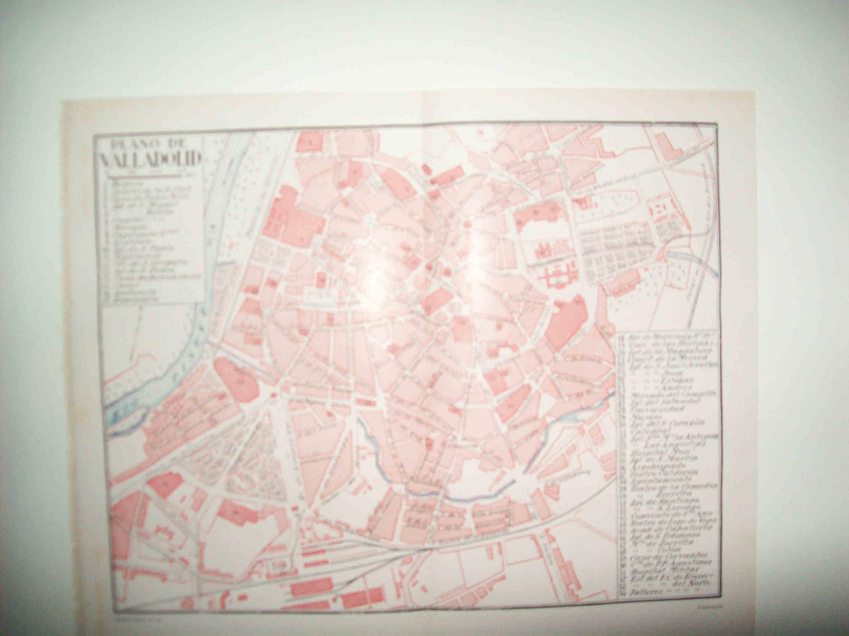 LAMINA ESPASA 30098: Plano de Valladolid