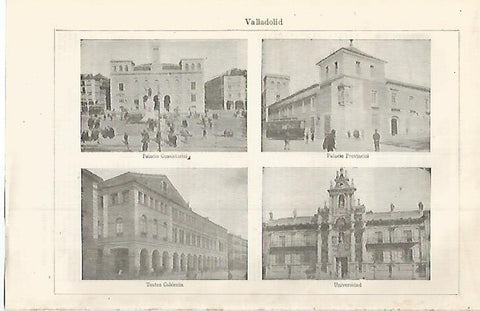 LAMINA ESPASA 30099: Edificios de Valladolid