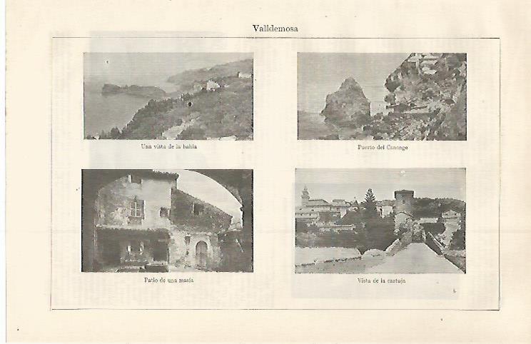 LAMINA ESPASA 30109: Vistas de Valldemosa Mallorca