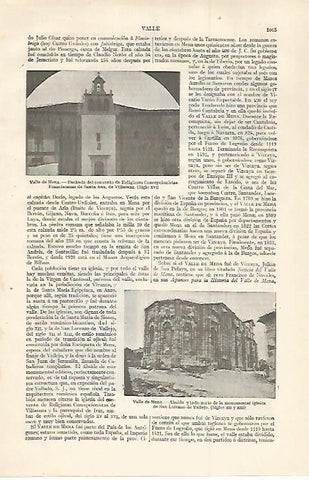 LAMINA ESPASA 30113: Convento de Concepcionistas en Valle de Mena Burgos