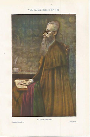 LAMINA ESPASA 30116: Ramon Valle Inclan por Juan de Echevarria