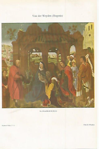 LAMINA ESPASA 30147: La Adoracion de los Reyes por R. Van der Weyden