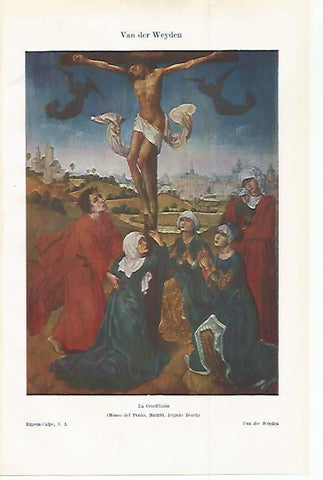 LAMINA ESPASA 30150: La Crucifixion por Van der Weyden