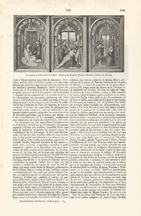LAMINA ESPASA 30151: Los gozos y dolores de la Virgen por Weyden