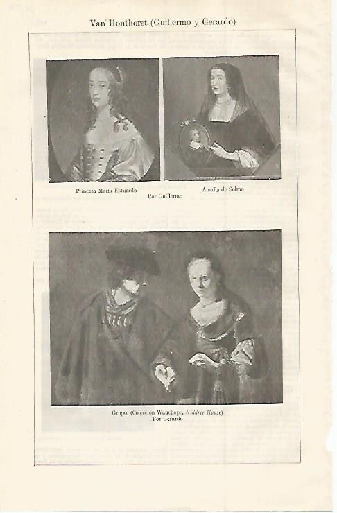 LAMINA ESPASA 30156: Retratos por los hermanos Van Honthorst