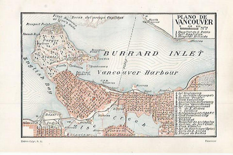 LAMINA ESPASA 30157: Plano de Vancouver Canada