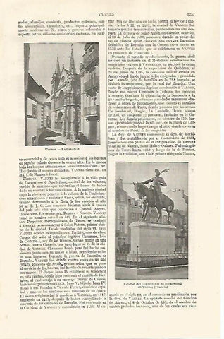LAMINA ESPASA 30164: Catedral de Vannes Francia