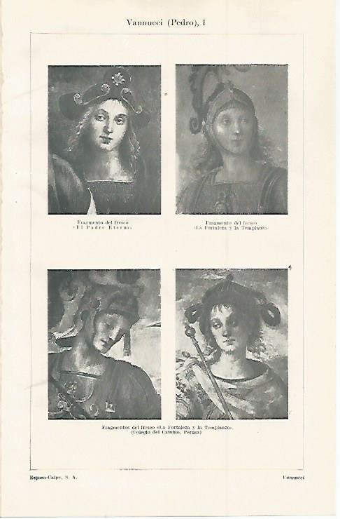 LAMINA ESPASA 30166: Frescos por P. Vannucci