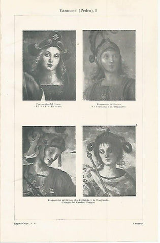 LAMINA ESPASA 30166: Frescos por P. Vannucci