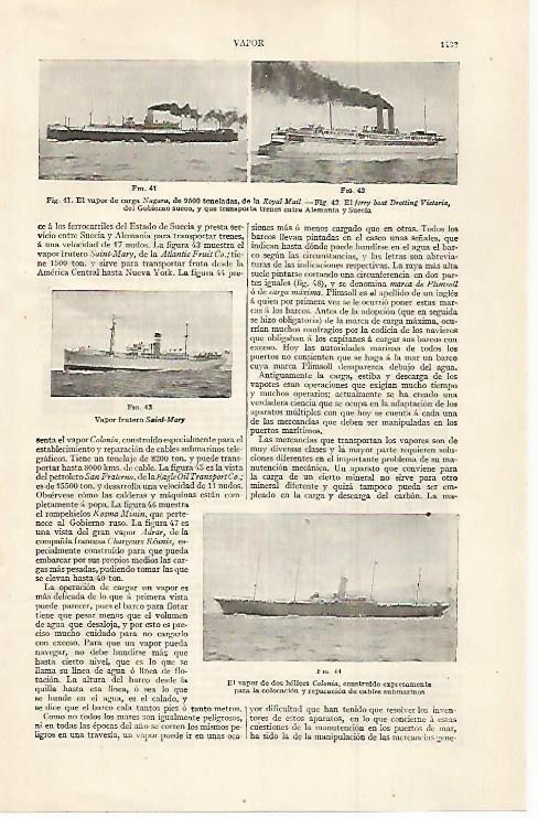 LAMINA ESPASA 30172: Vapor de carga Nagara 
