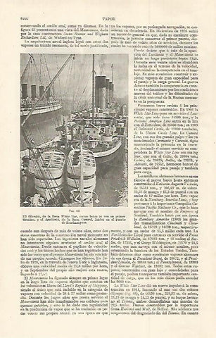 LAMINA ESPASA 30174: El Olympic en el puerto de Southampton