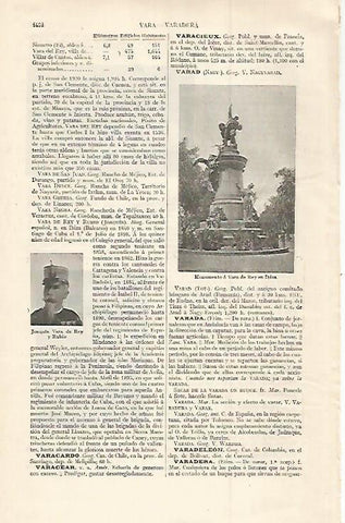 LAMINA ESPASA 30187: Monumento a Vara de Rey en Ibiza
