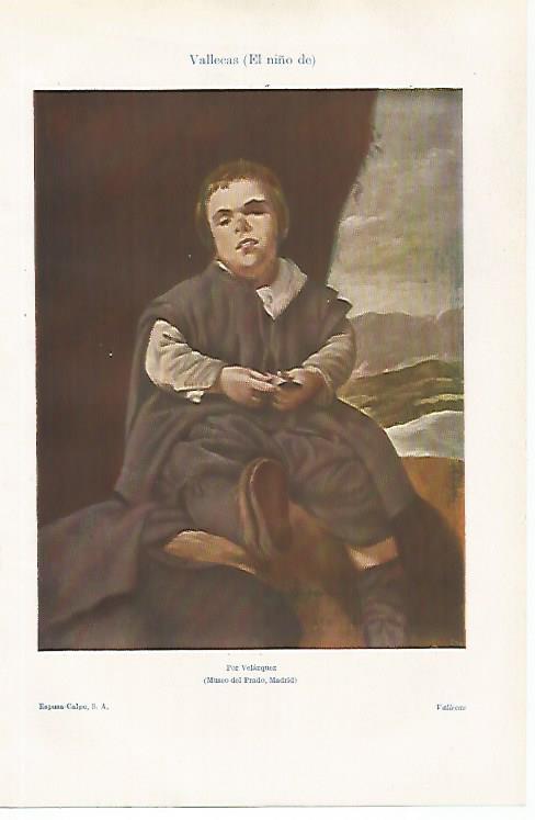 LAMINA ESPASA 30193: El niño de Vallecas por Velazquez