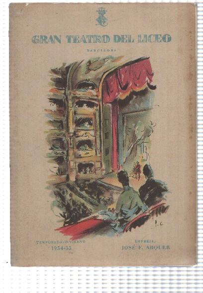Gran Teatro del Liceo temporada invierno 1954-1955: Las bodas de Figaro