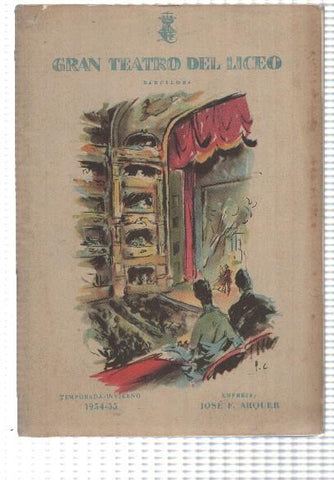 Gran Teatro del Liceo temporada invierno 1954-1955: Las bodas de Figaro