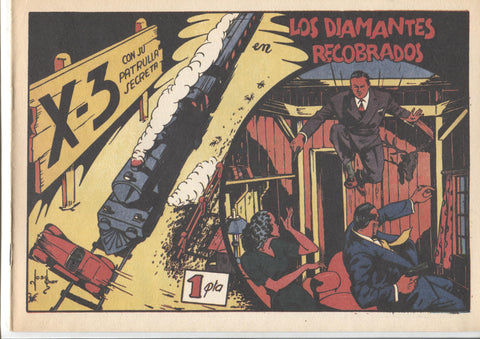 Facsimil: King el pequeño policia (X-3 y su patrulla secreta) numero 03: Los diamantes recobrados