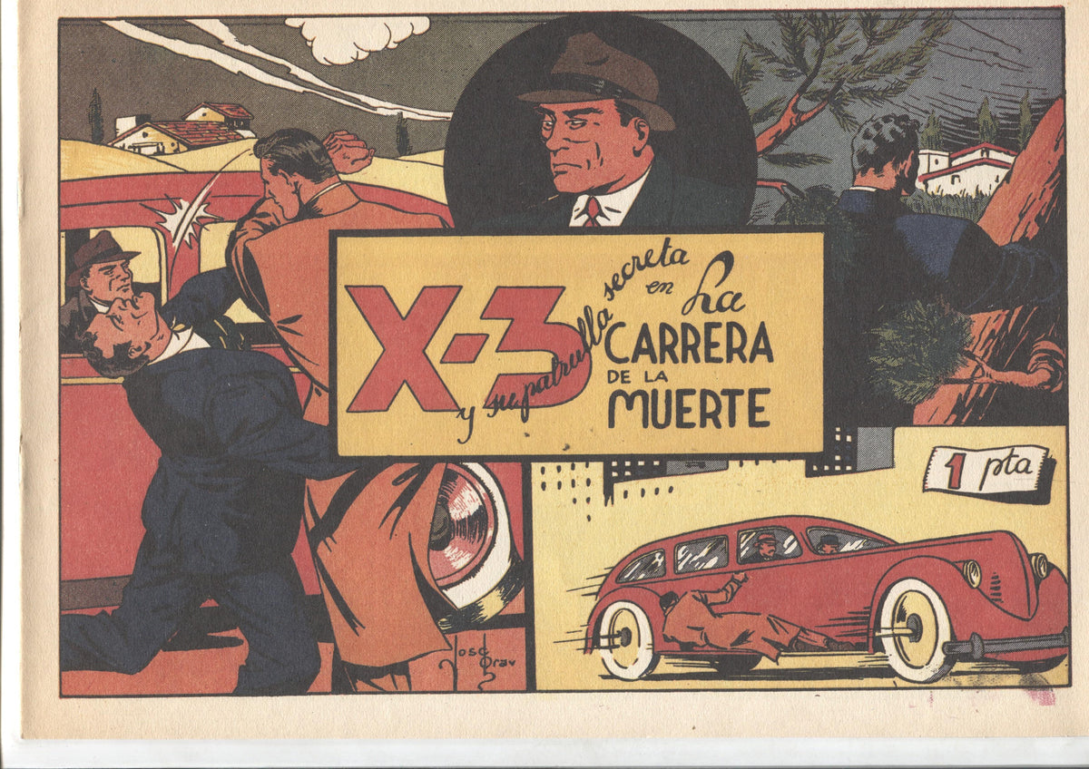 Facsimil: King el pequeño policia (X-3 y su patrulla secreta) numero 04: La carrera de la muerte