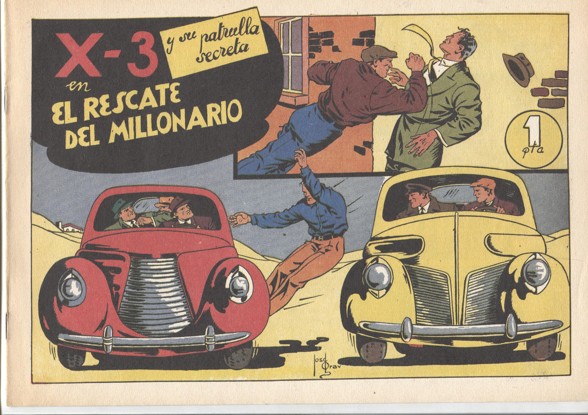 Facsimil: King el pequeño policia (X-3 y su patrulla secreta) numero 07: El rescate del millonario