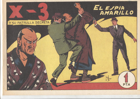 Facsimil: King el pequeño policia (X-3 y su patrulla secreta) numero 08: El espia amarillo