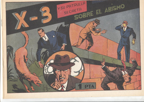 Facsimil: King el pequeño policia (X-3 y su patrulla secreta) numero 10: Sobre el abismo