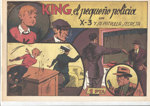 Facsimil: King el pequeño policia (X-3 y su patrulla secreta) numero 11: King el pequeño policia