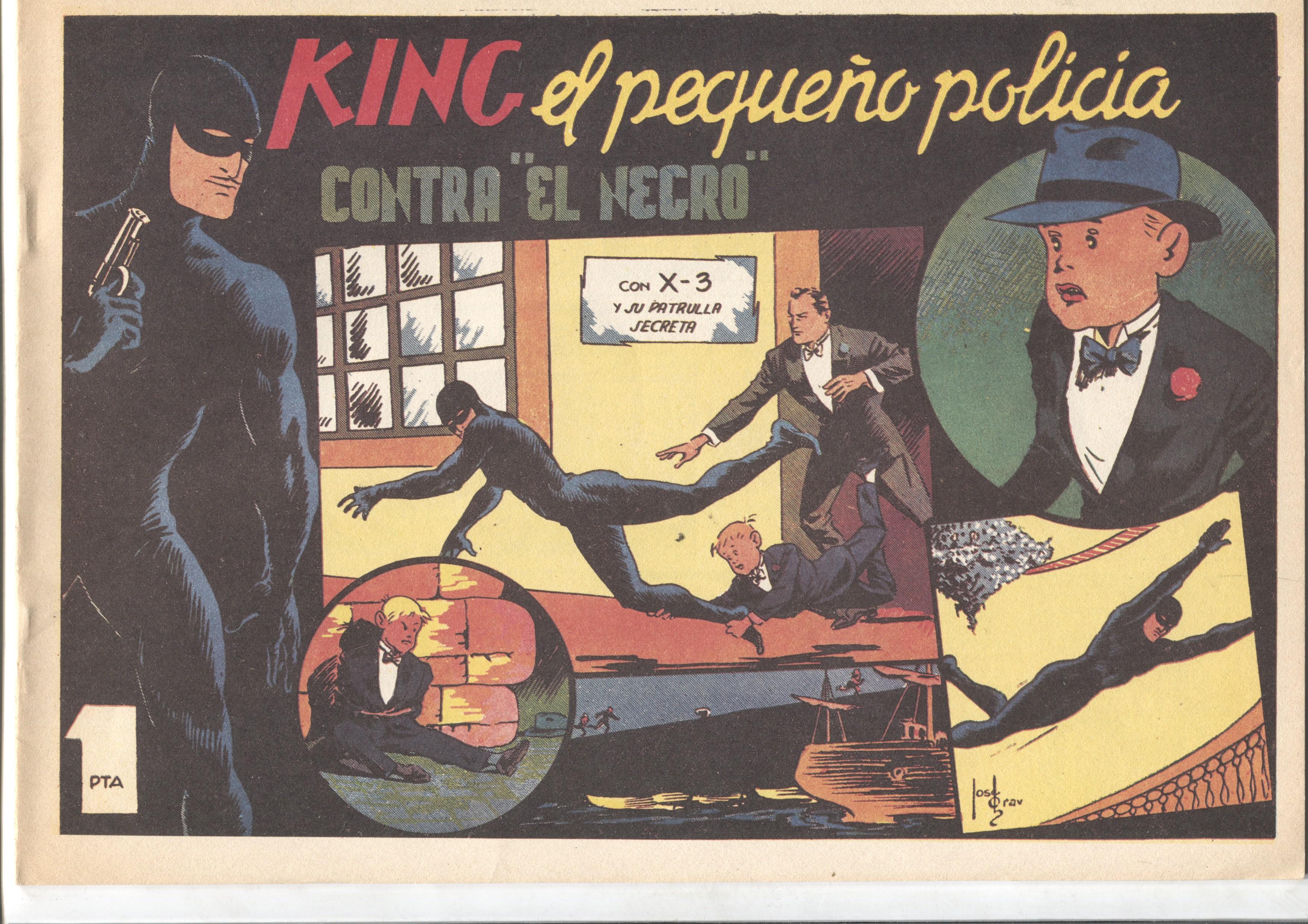 Facsimil: King el pequeño policia (X-3 y su patrulla secreta) numero 14: Contra el negro