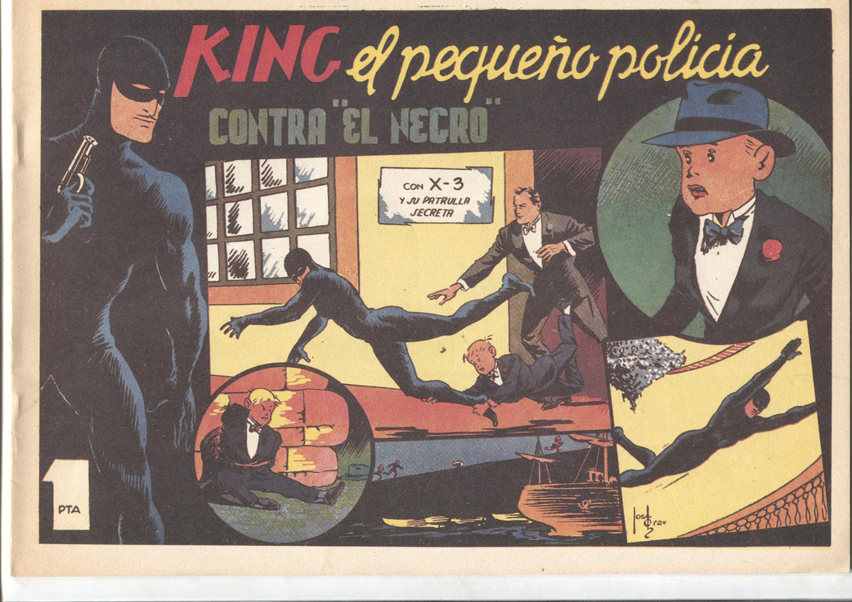 Facsimil: King el pequeño policia (X-3 y su patrulla secreta) numero 14: Contra el negro